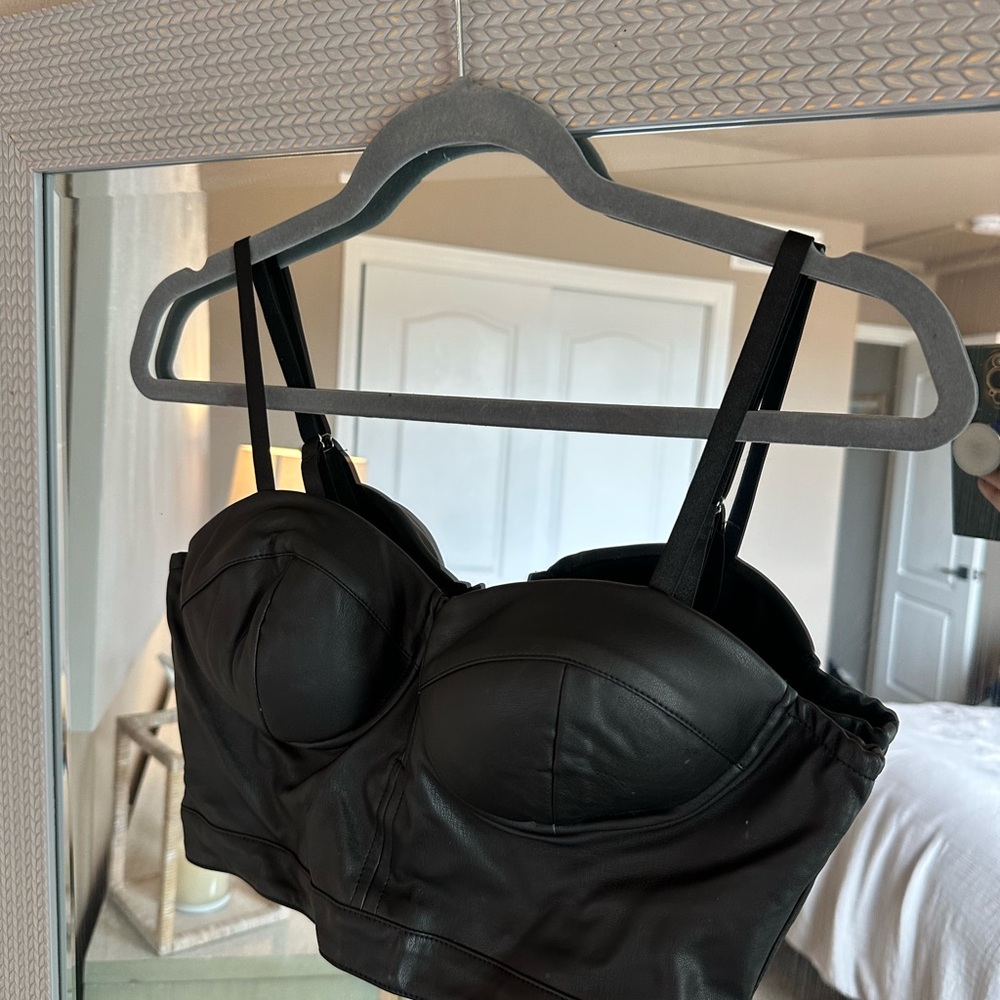 Black Women's Bustier Top